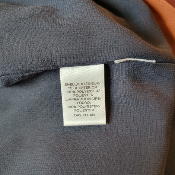 LOFT Burgundy Blue Long Sleeve Shift Dress    Size XS - Picture 10 of 13